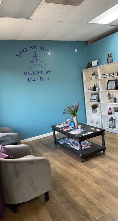 Sore No More Massage Spa logo – Massage spa in Olive Branch, MS