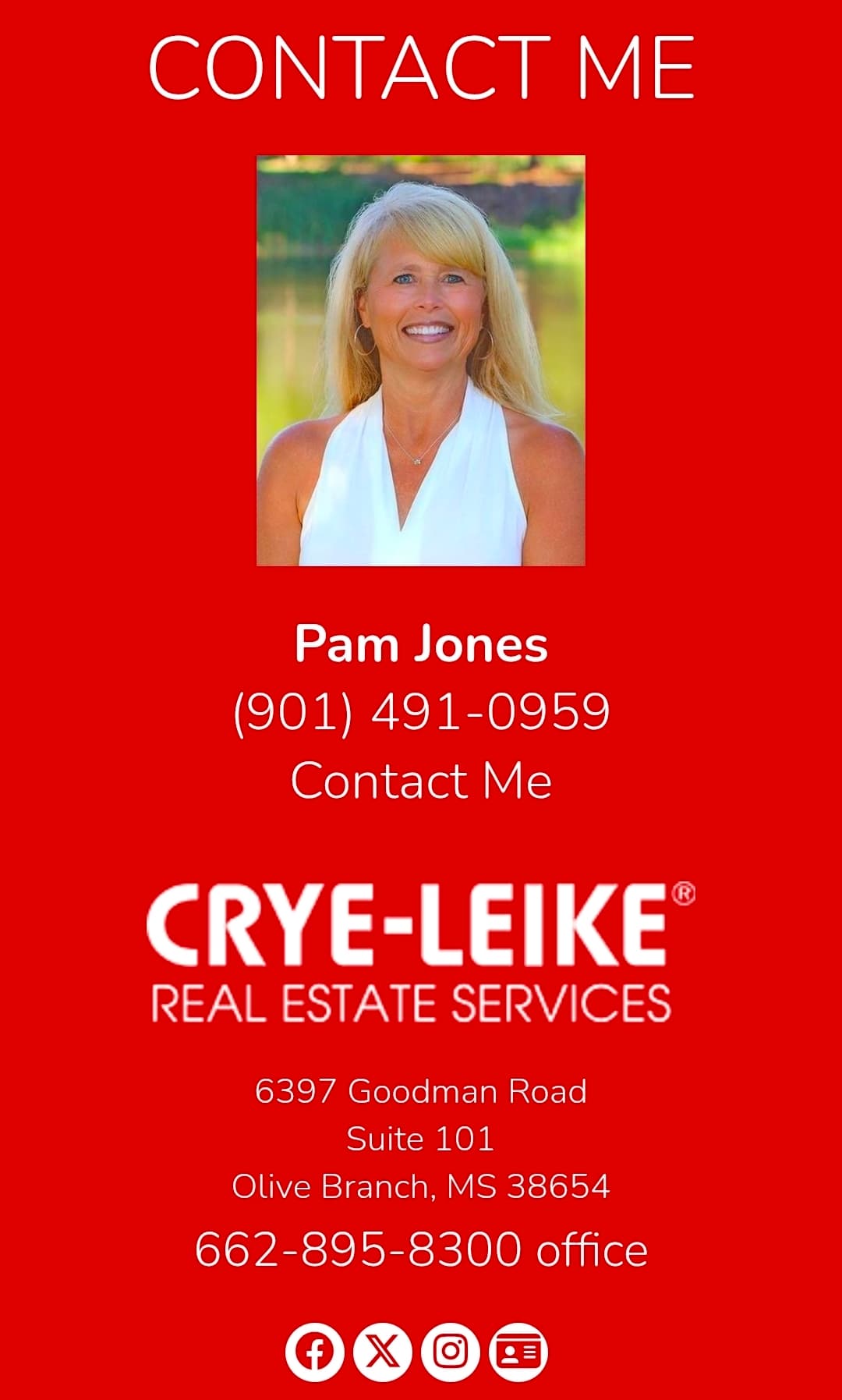 Pam Jones Crye-Leike Realtors logo – Professional Services in Olive Branch, MS